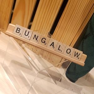 *BUNGALOW* Scrabble Tile Rack